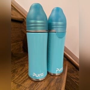 Pura Stainless Steel Bottles, Includes 2 Bottles